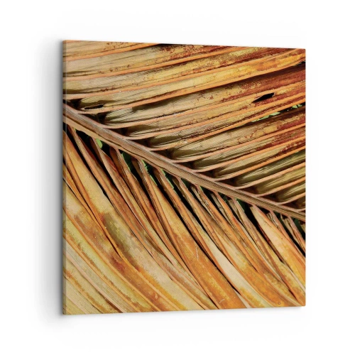 Canvastavla - Bild på duk - Kokosguld - 50x50 cm