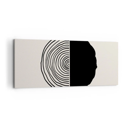 Canvastavla - Bild på duk - Hälften hälften - 120x50 cm