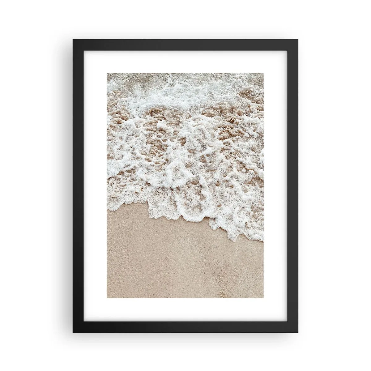 Affisch i svart ram - Strax tillbaka - 30x40 cm