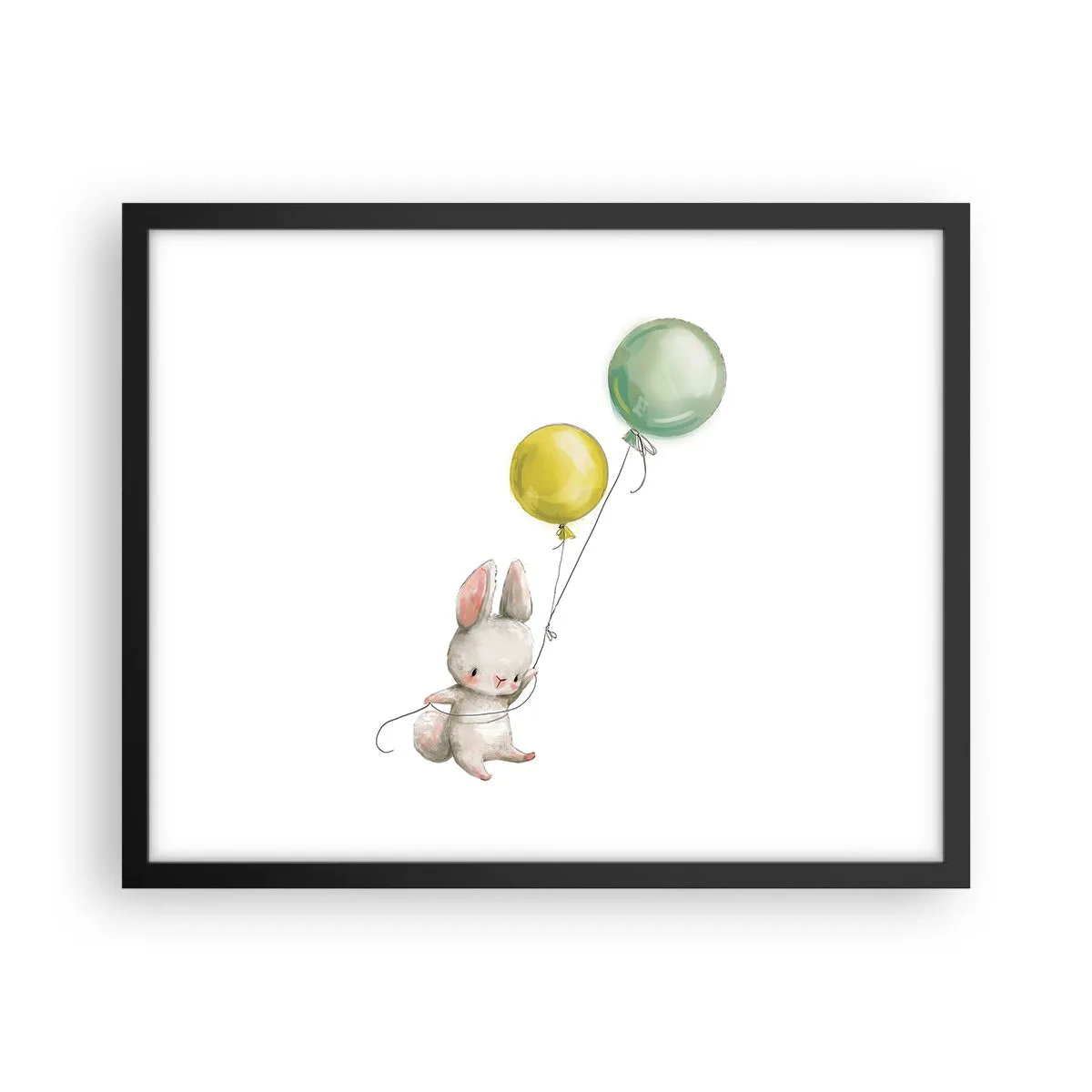 Affisch i svart ram - Jag flyger med! - 50x40 cm