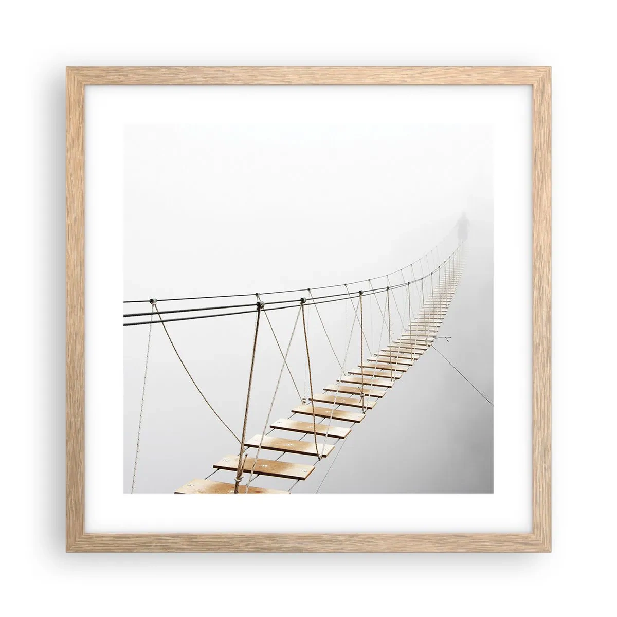 Affisch i ram av ljusek - Vart leder den dig? - 40x40 cm