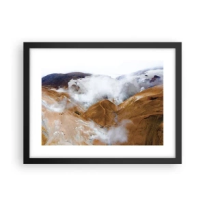 Affisch i svart ram - Islands råa skönhet - 40x30 cm