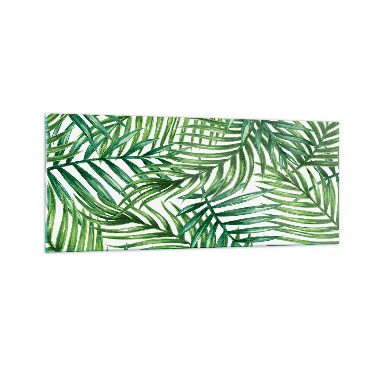 Glastavla - Bild på glas - Under gröna baldakinen - 100x40 cm