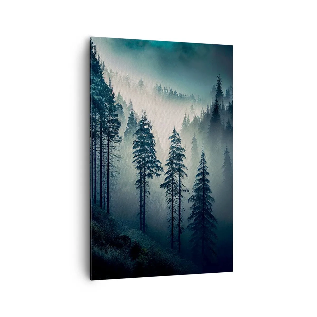 Canvastavla - Bild på duk - Morgon i fjällen - 80x120 cm