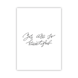 Affisch - Verkligen, tro mig... - 50x70 cm