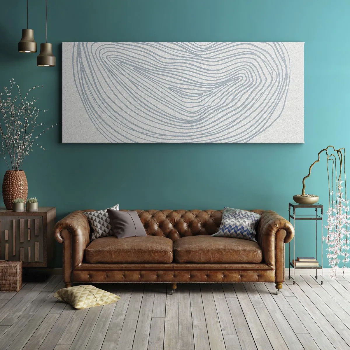 Canvastavla - Bild på duk - Droppens leende - 100x40 cm