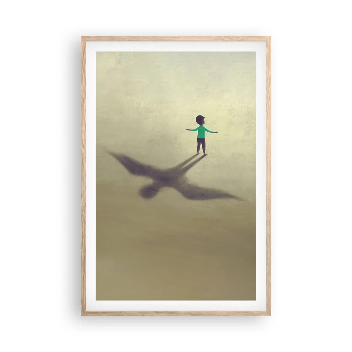 Affisch i ram av ljusek - Framtidens hjälte - 61x91 cm