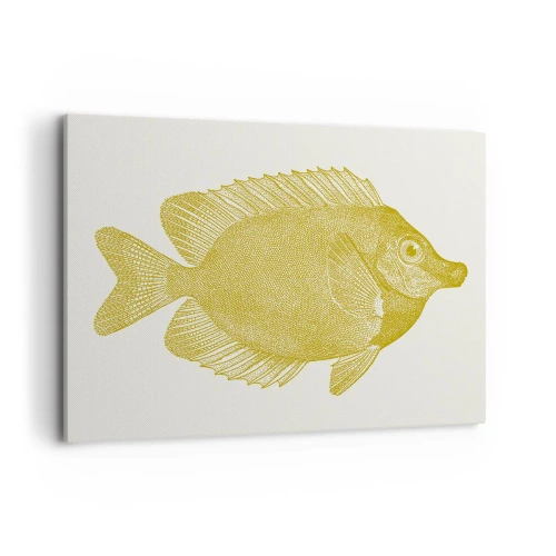 Canvastavla - Bild på duk - Fisk och det är allt - 120x80 cm