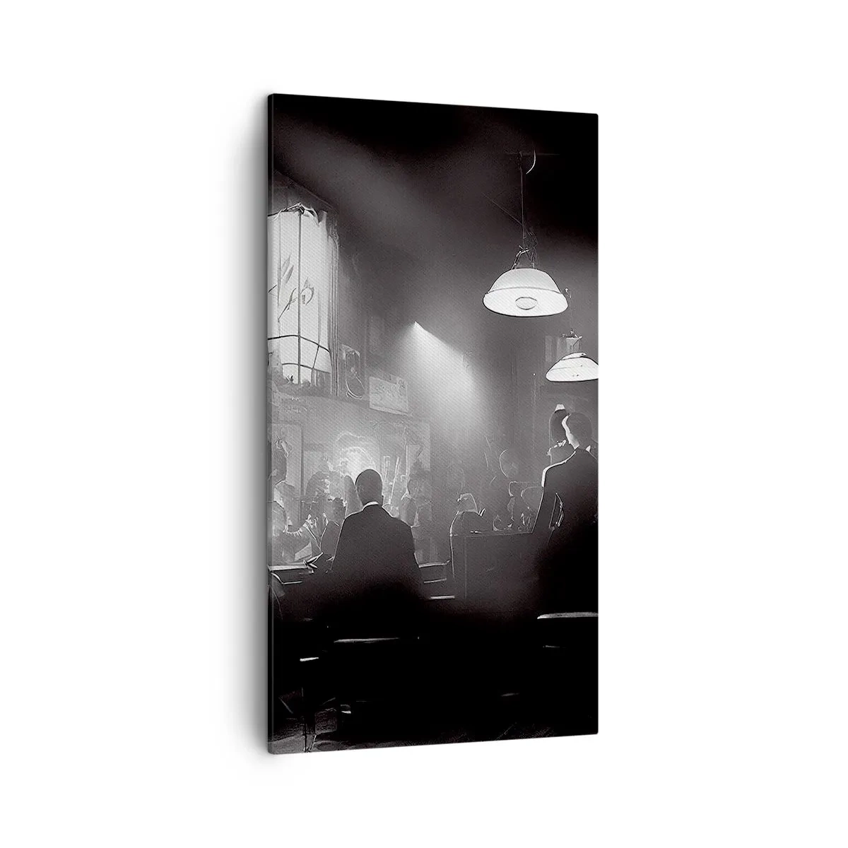Canvastavla - Bild på duk - I en jazzig stämning - 45x80 cm