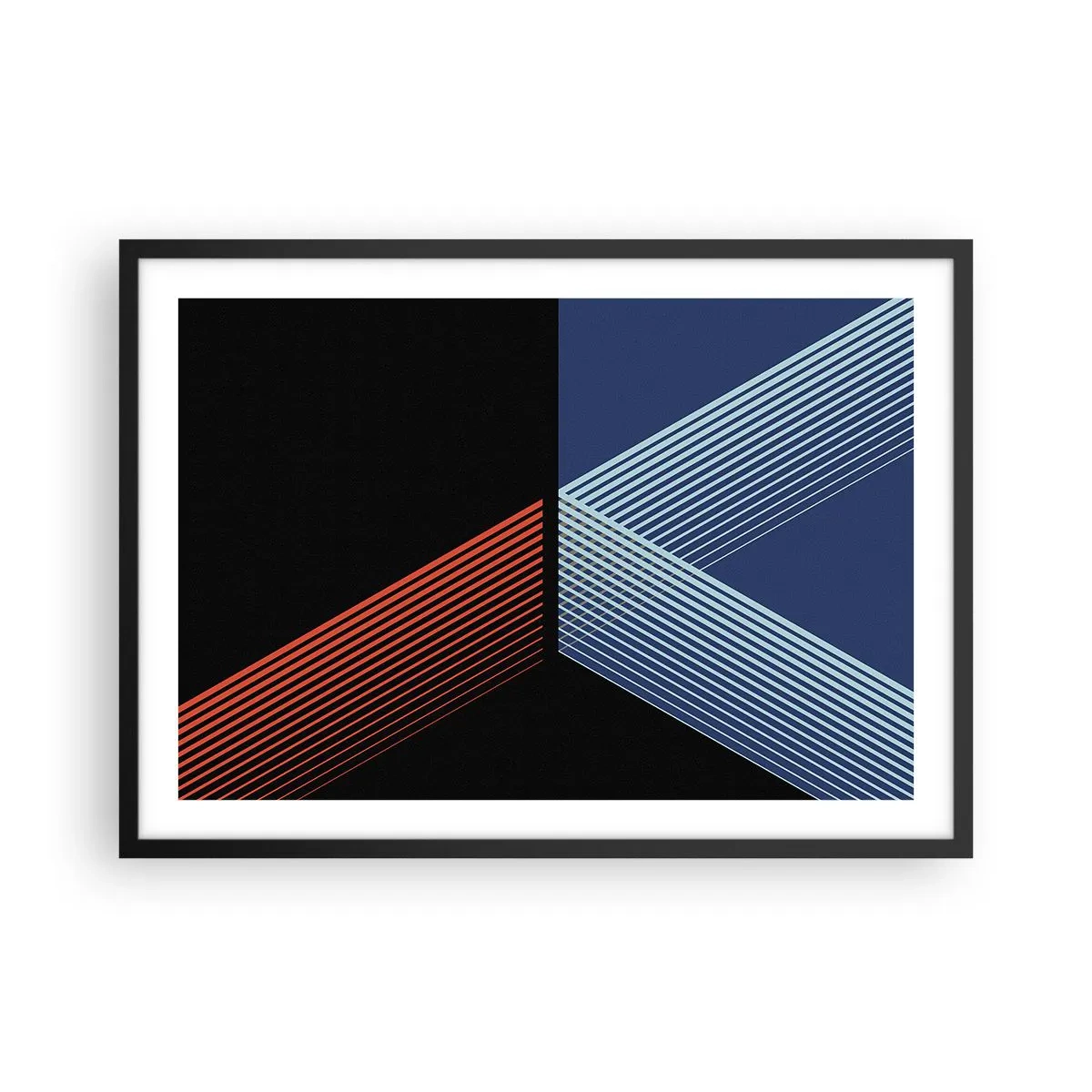 Affisch i svart ram - Enkel historia - 70x50 cm