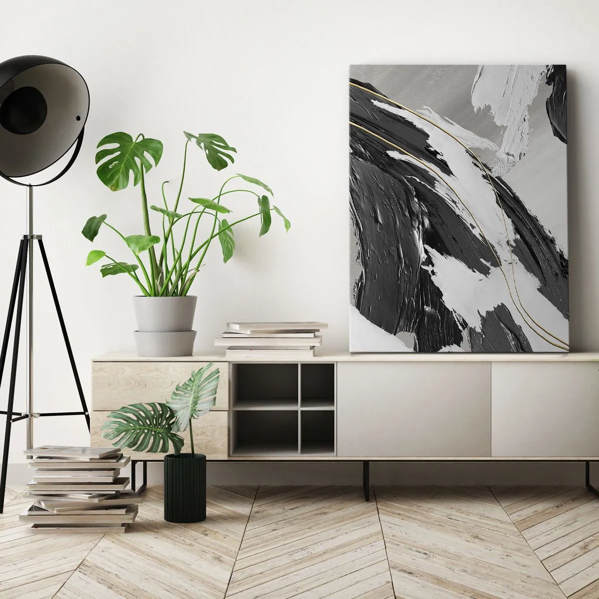 Canvastavla - Bild på duk - Storslagen abstraktion - 50x70 cm