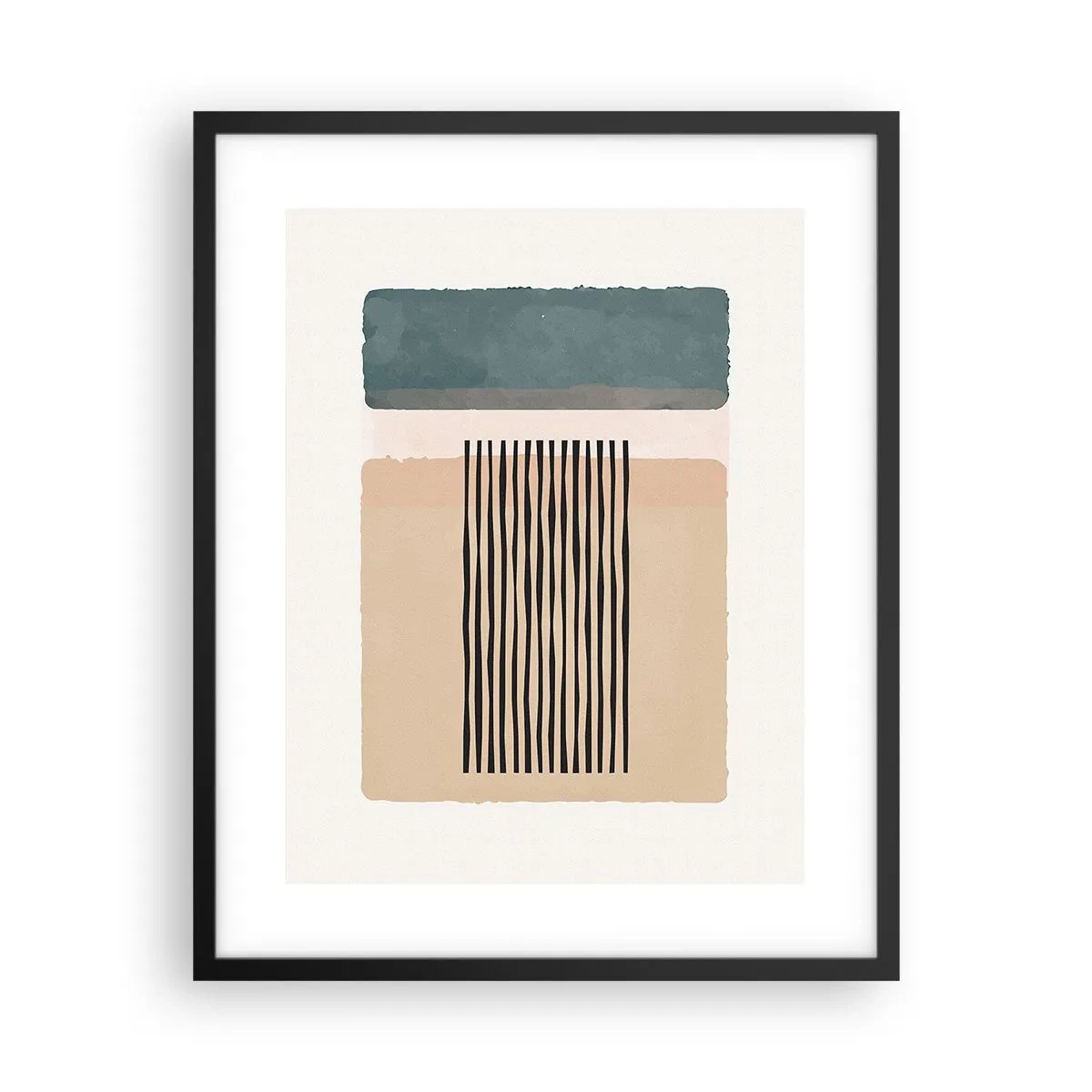 Affisch i svart ram - Allt väl - 40x50 cm