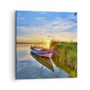 Canvastavla - Bild på duk - Uppfyllda drömmars vik - 70x70 cm