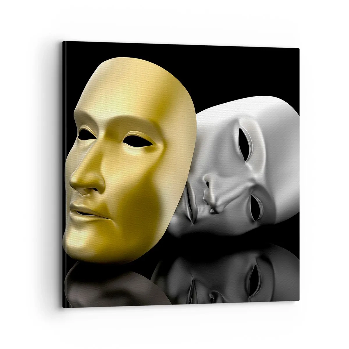 Canvastavla - Bild på duk - Livet är teater - 70x70 cm