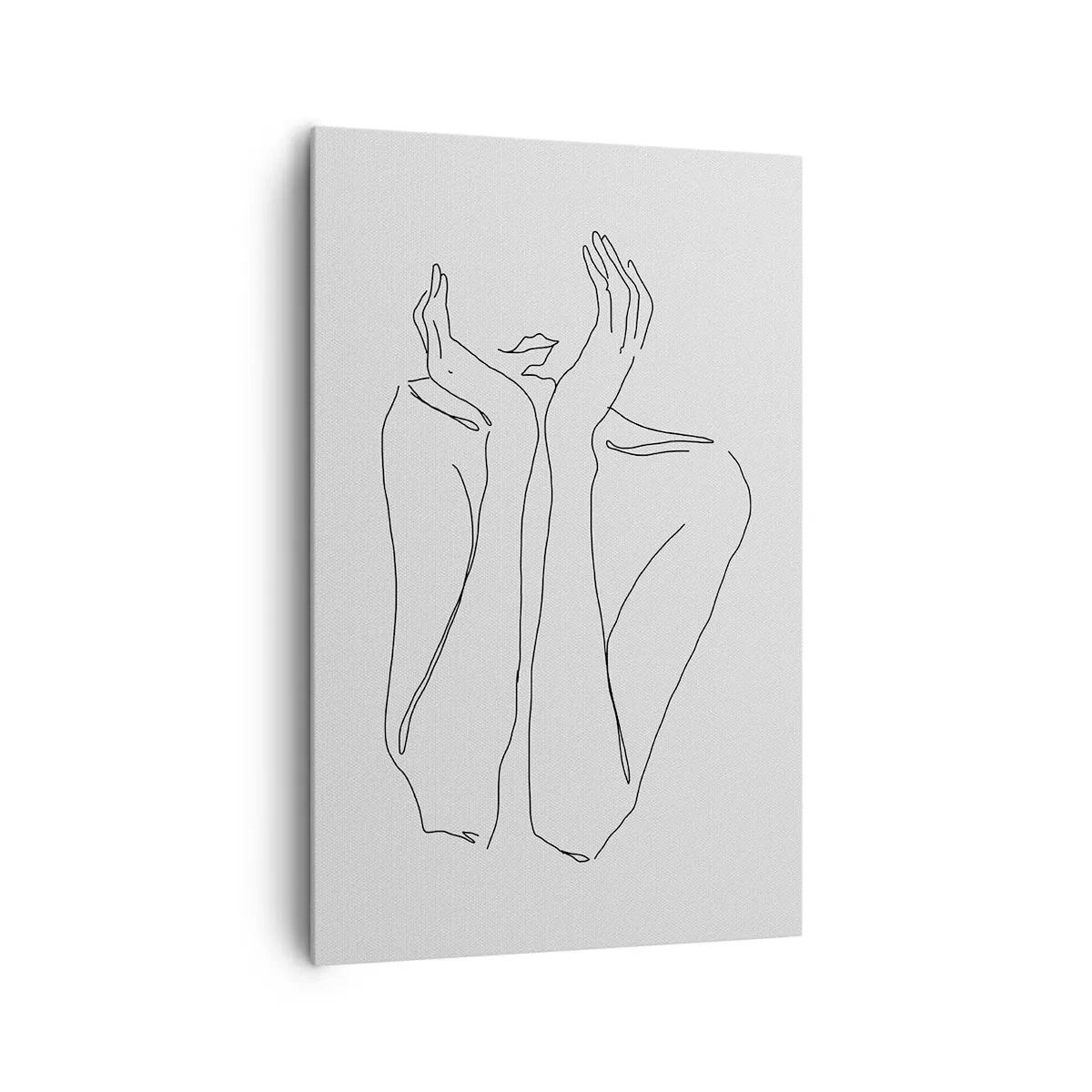 Canvastavla - Bild på duk - Vad flickorna drömmer om - 80x120 cm