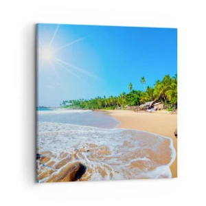 Canvastavla - Bild på duk - Exotisk plats för dig - 50x50 cm