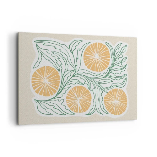 Canvastavla - Bild på duk - Etniskt med en touch av abstraktion - 120x80 cm