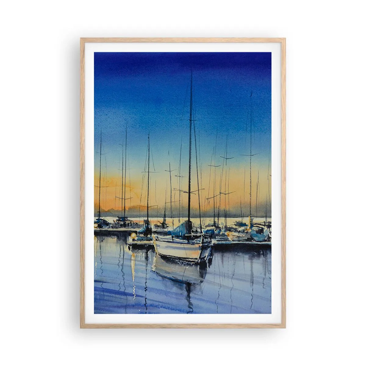 Affisch i ram av ljusek - Slutet på en bra dag - 70x100 cm