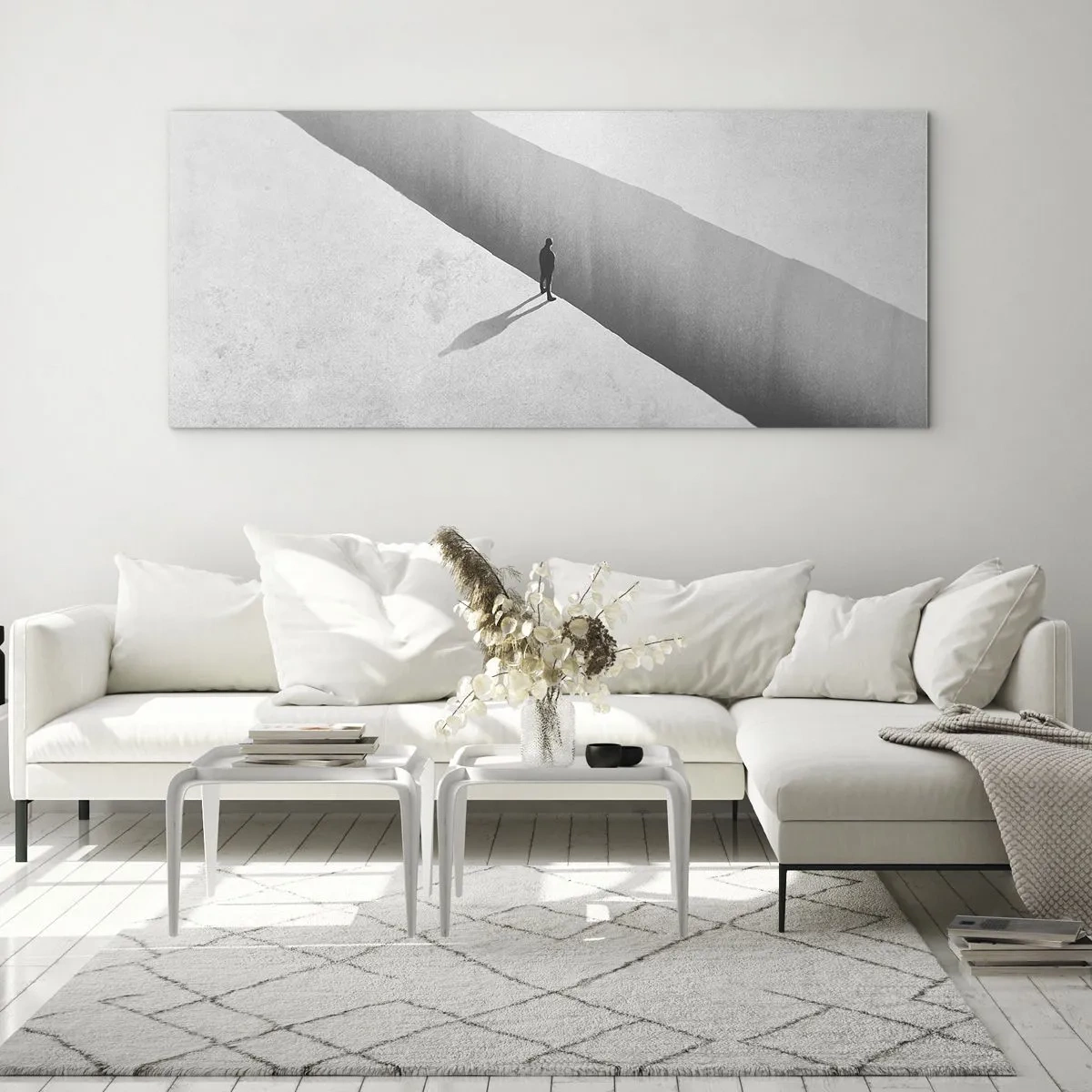 Glastavla - Bild på glas - Tydligt mål - 90x30 cm