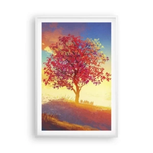 Affisch i vit ram - Pilgrim i målet - 61x91 cm