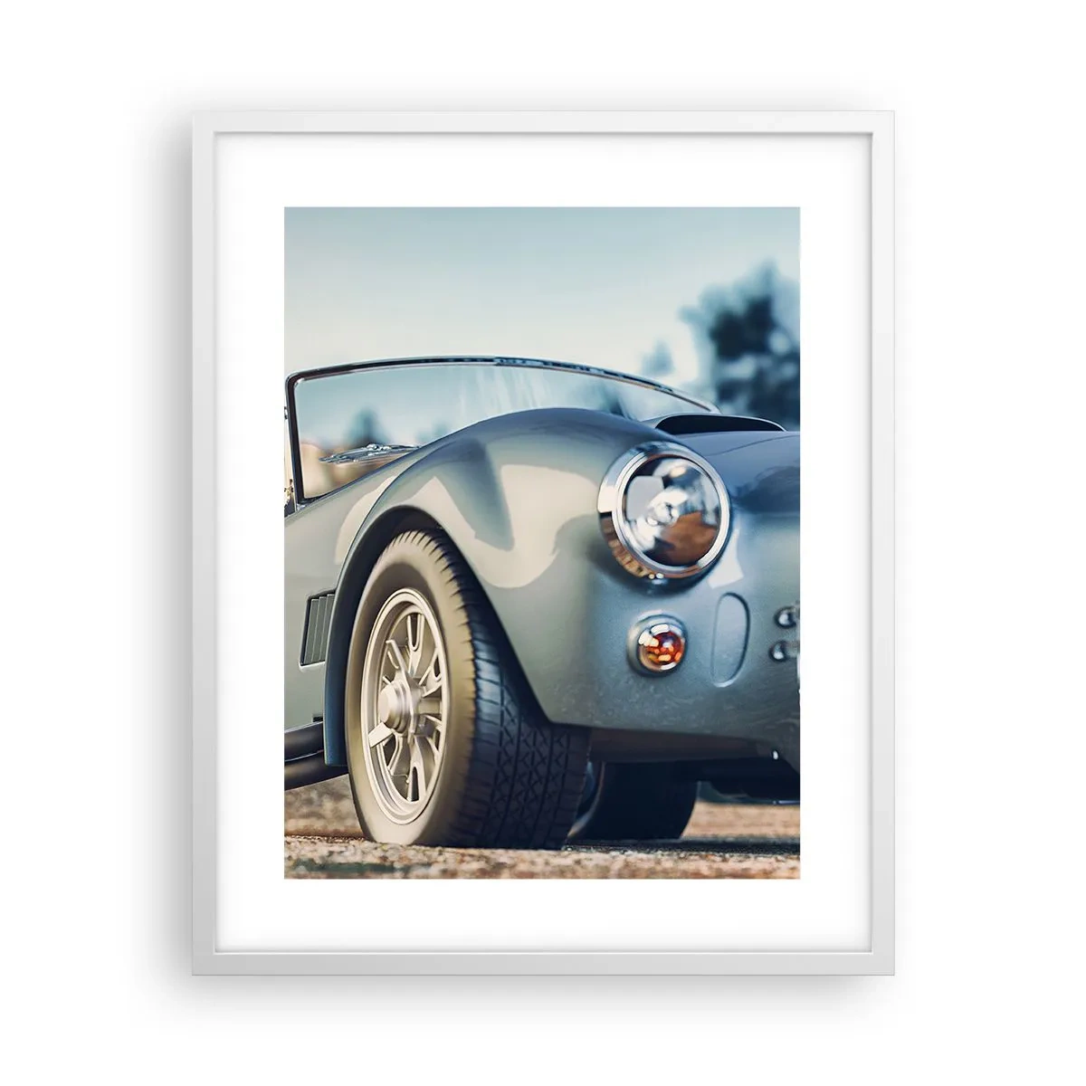 Affisch i vit ram - Det är stilen som räknas - 40x50 cm