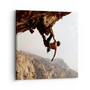 Canvastavla - Bild på duk - Världen i näven - 30x30 cm