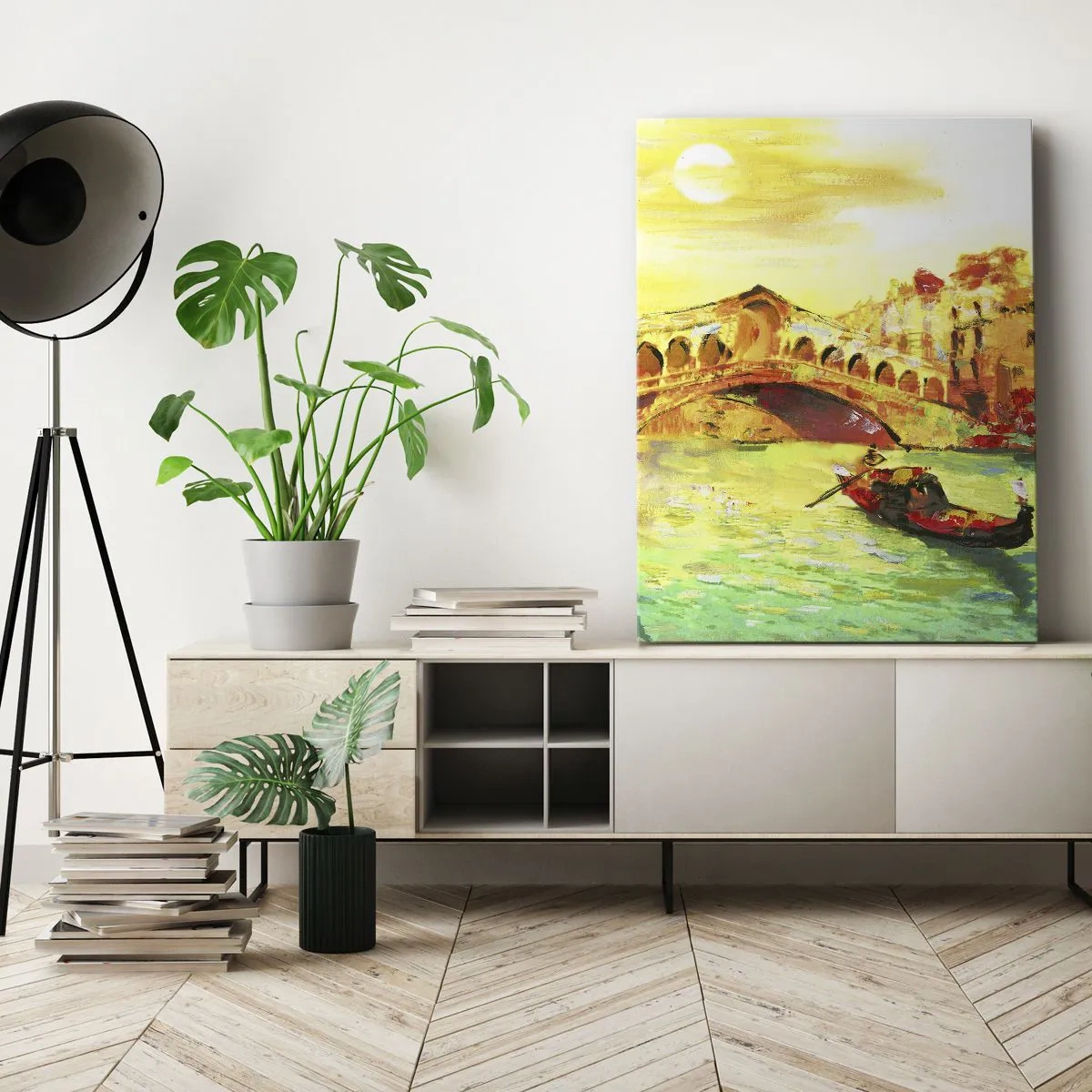 Canvastavla - Bild på duk - De förälskades pilgrimståg - 50x70 cm