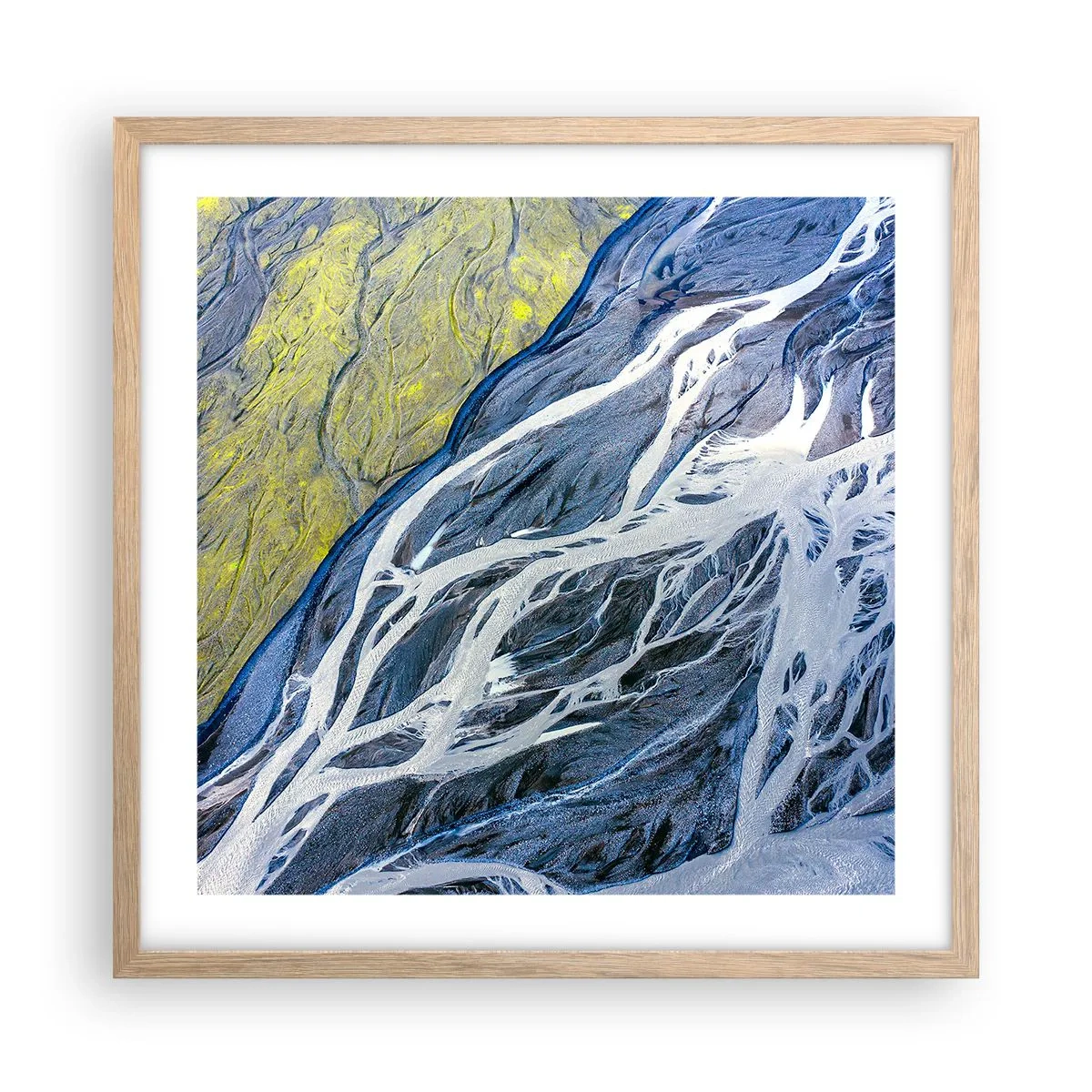 Affisch i ram av ljusek - Naturens grottmålningar - 50x50 cm