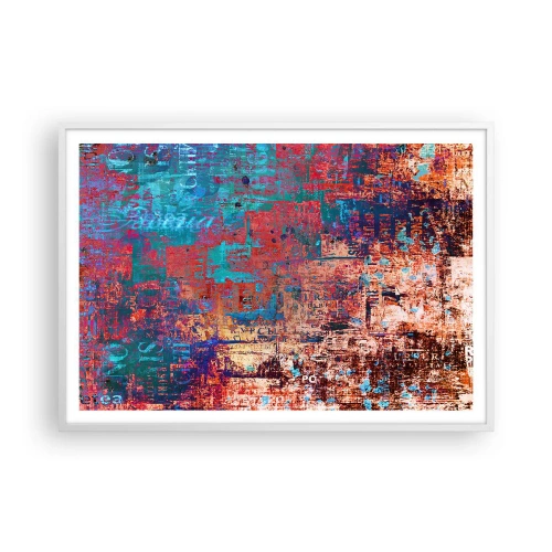 Affisch i vit ram - Minne och icke-minne - 100x70 cm