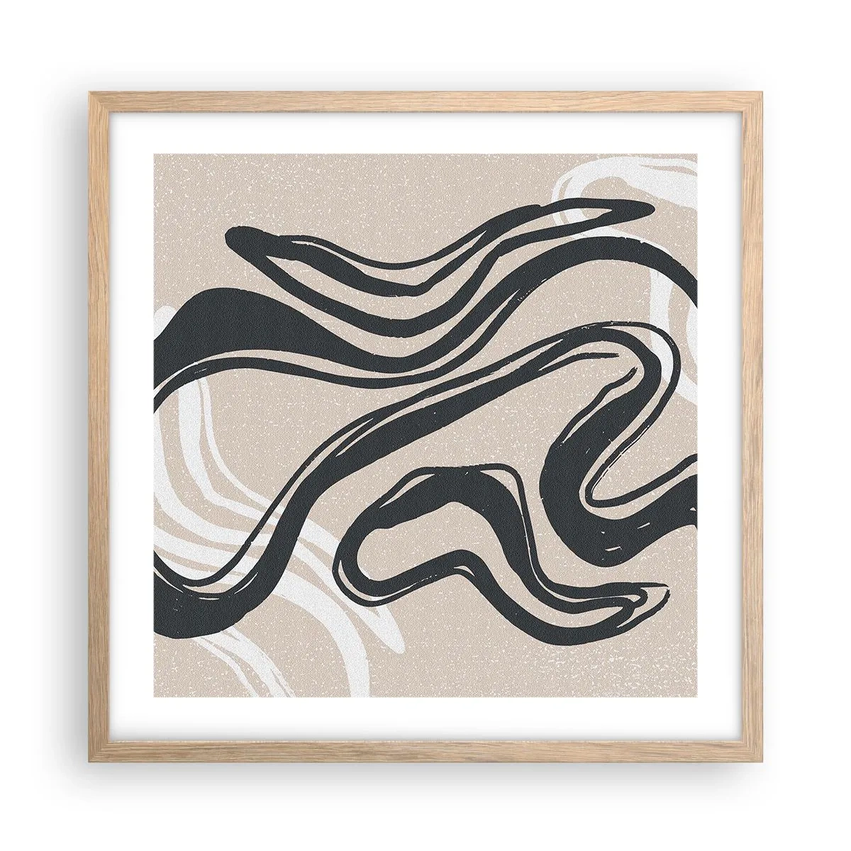 Affisch i ram av ljusek - Mångfaldigt uttryck - 50x50 cm