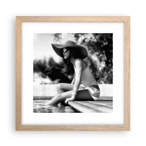 Affisch i ram av ljusek - En sommardröm - 30x30 cm