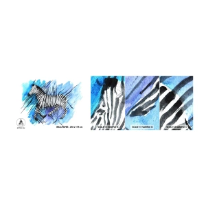 Fototapet Prov Standard Eco - Gömd i ränderna - Djur, Revben, Afrika - 100x30 cm