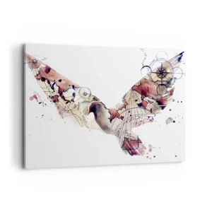 Canvastavla - Bild på duk - Luftburen vandrare - 100x70 cm