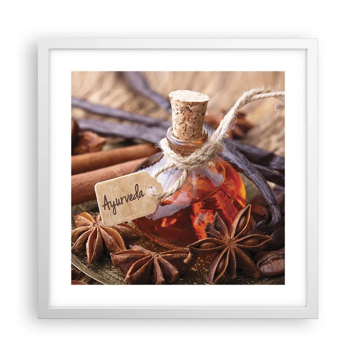 Affisch i vit ram - Mot kroppens och själens enighet - 40x40 cm