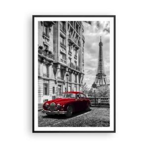 Affisch i svart ram - Rovdjuret i staden - 70x100 cm