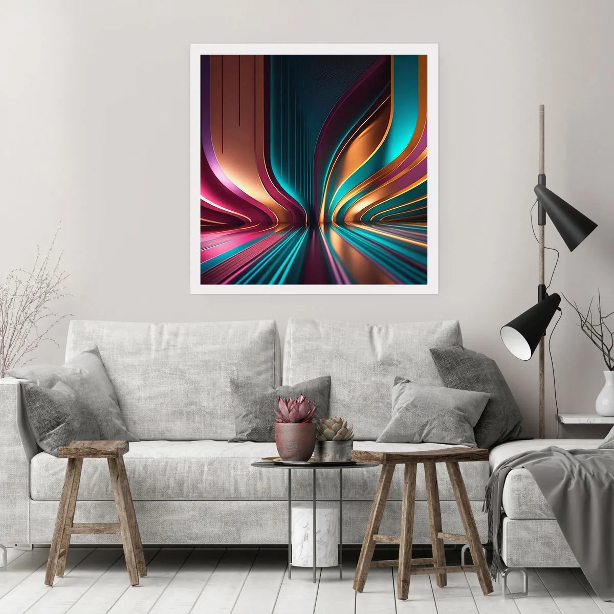 Affisch - Ljusets arkitektur - 50x50 cm