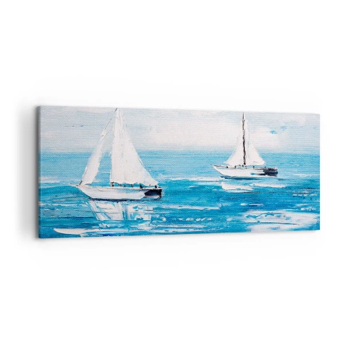 Canvastavla - Bild på duk - Med en vän vid din sida - 120x50 cm
