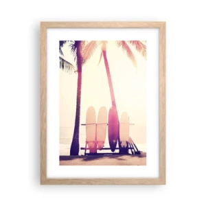 Affisch i ram av ljusek - Det blir en underbar dag - 30x40 cm