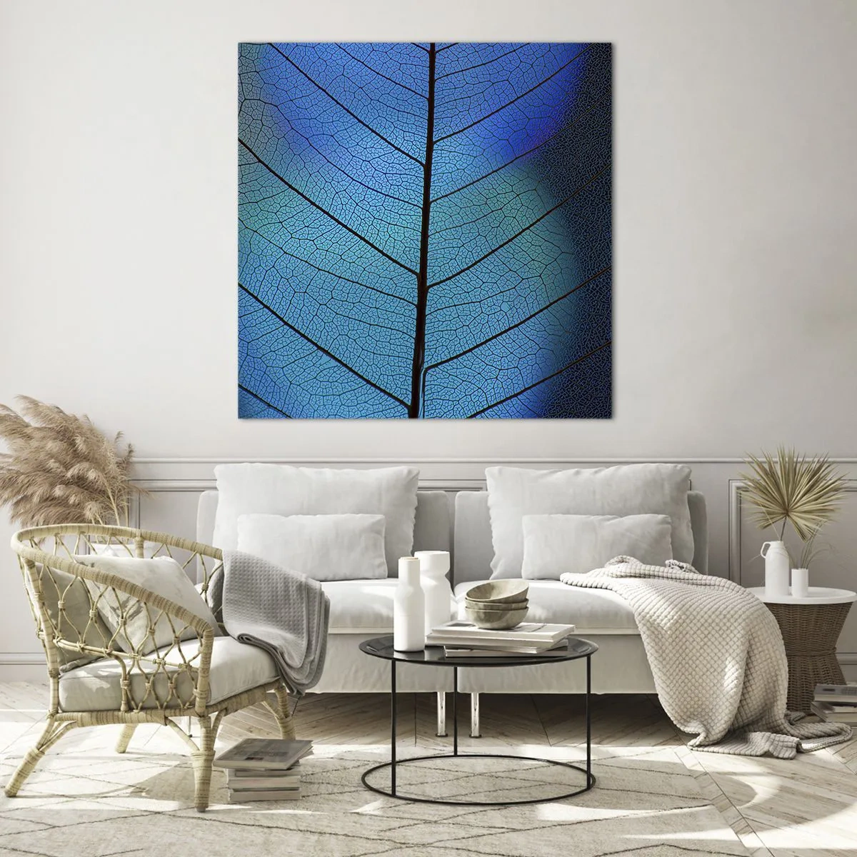 Glastavla - Bild på glas - Invecklad konstruktion - 40x40 cm