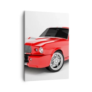 Canvastavla - Bild på duk - Mustang snabb som vinden - 50x70 cm