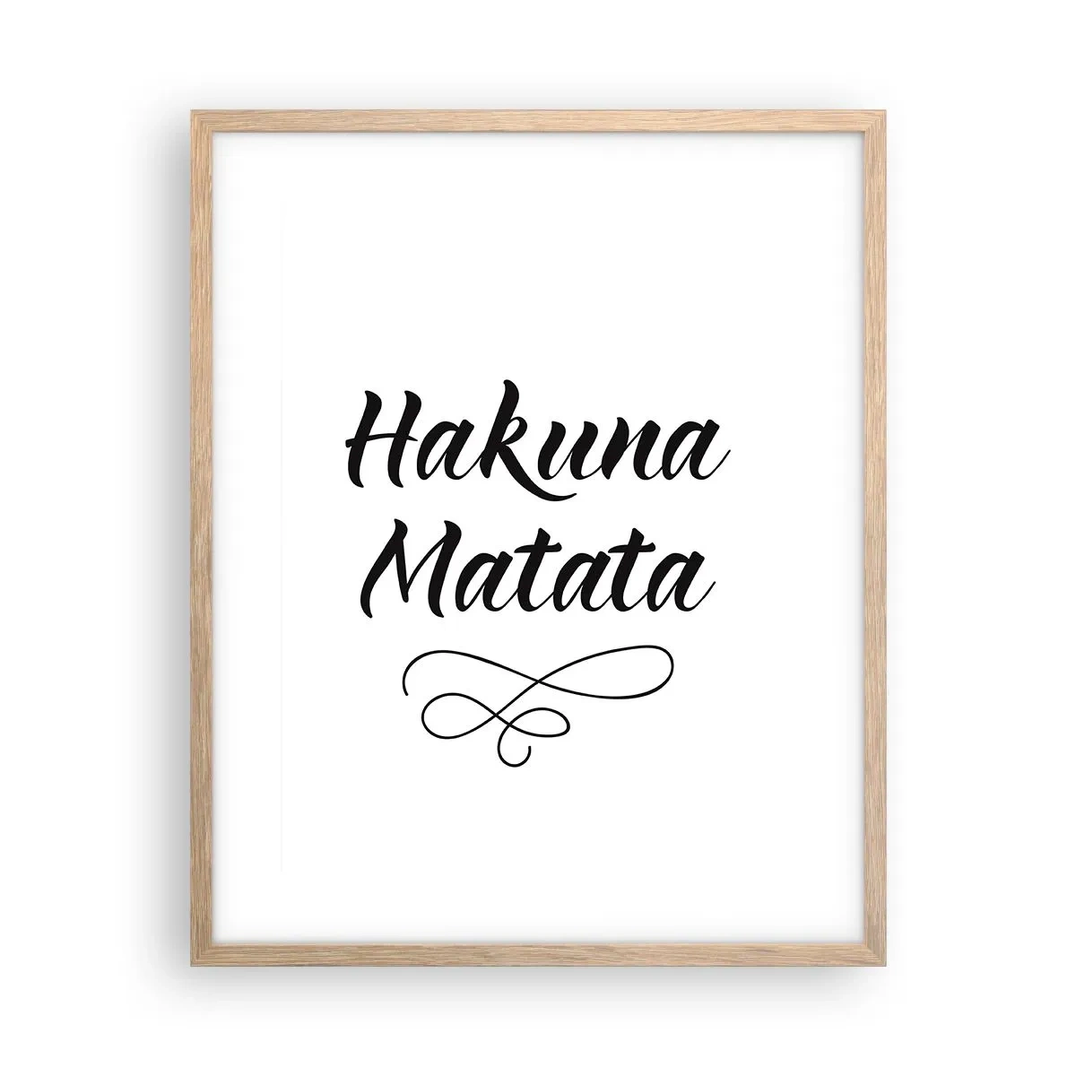 Affisch i ram av ljusek - Bästa rådet - 40x50 cm