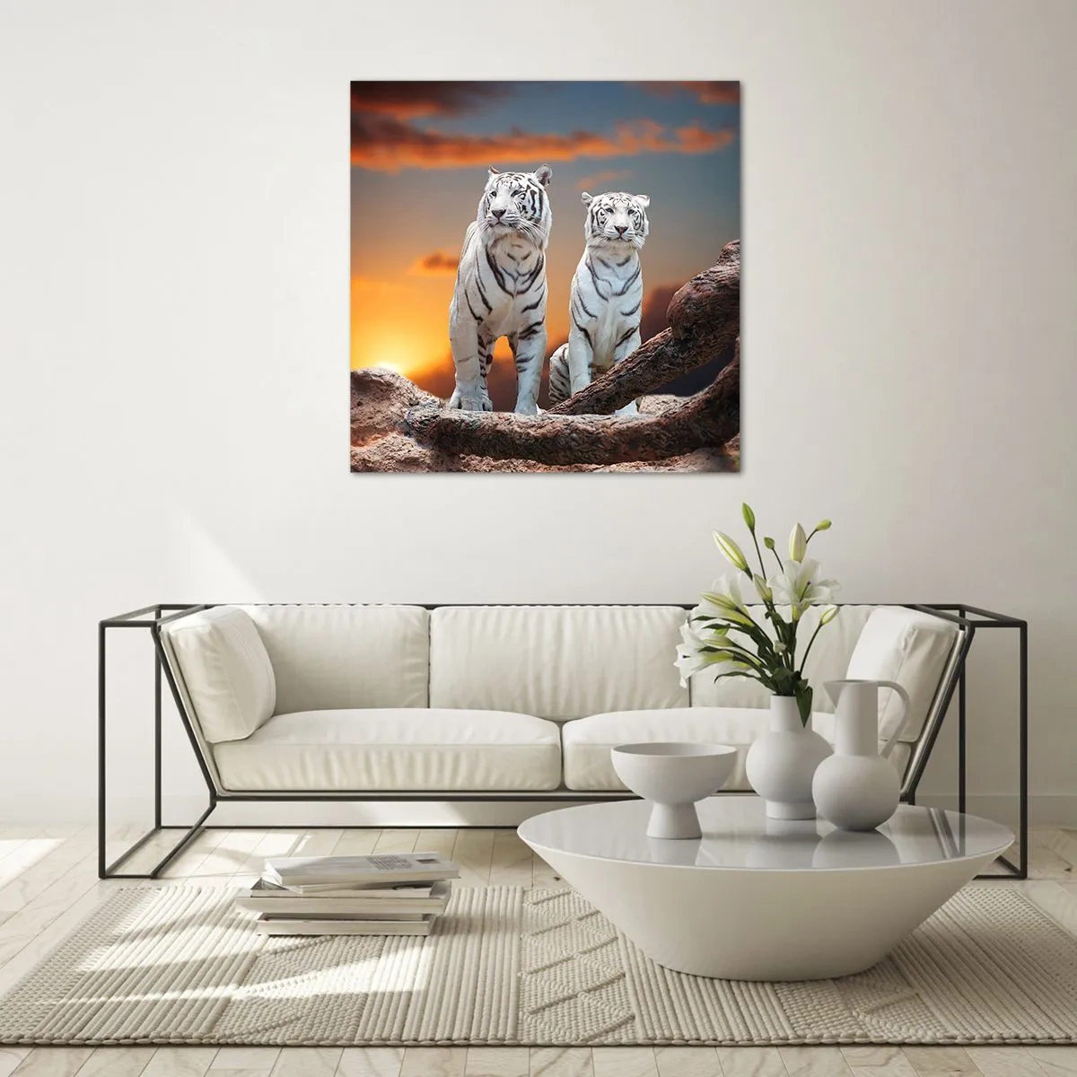 Glastavla - Bild på glas - Helt som i Narnia - 40x40 cm