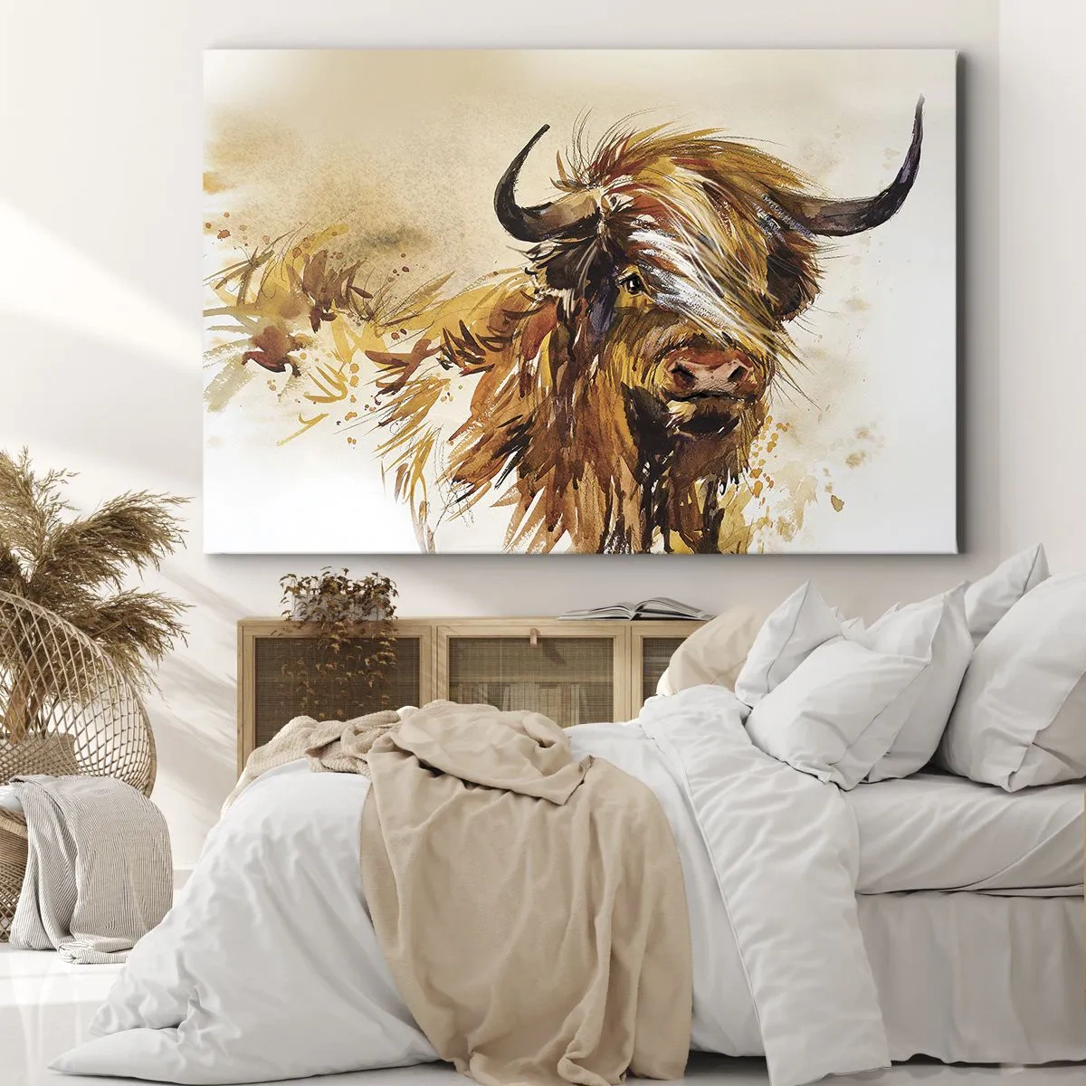 Canvastavla - Bild på duk - Jägarens dröm - 70x50 cm