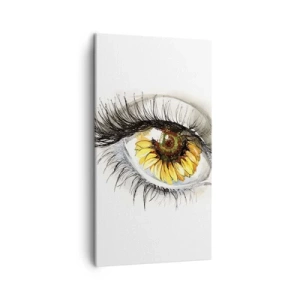 Canvastavla - Bild på duk - Blick het som sommar - 45x80 cm