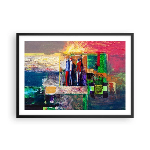 Affisch i svart ram - Relationer och emotioner - 70x50 cm