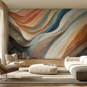 Fototapet Premium Sand - Ögonblick före förändring - Textur, Mönster, Ljus - 100x70 cm