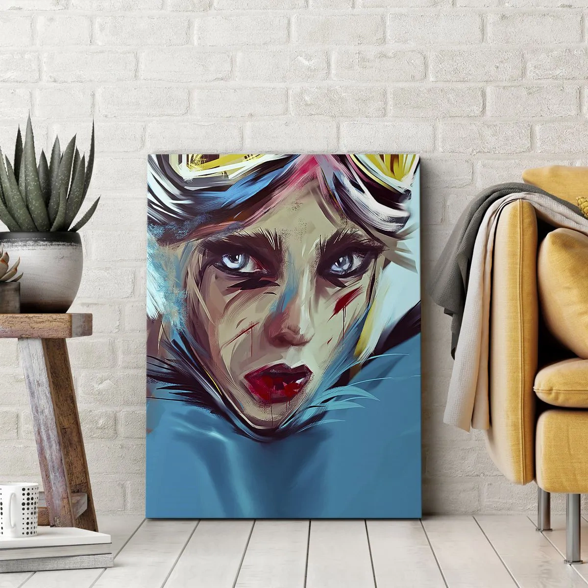 Canvastavla - Bild på duk - Vägkämpe - 65x120 cm