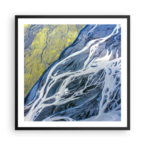 Affisch i svart ram - Naturens grottmålningar - 60x60 cm