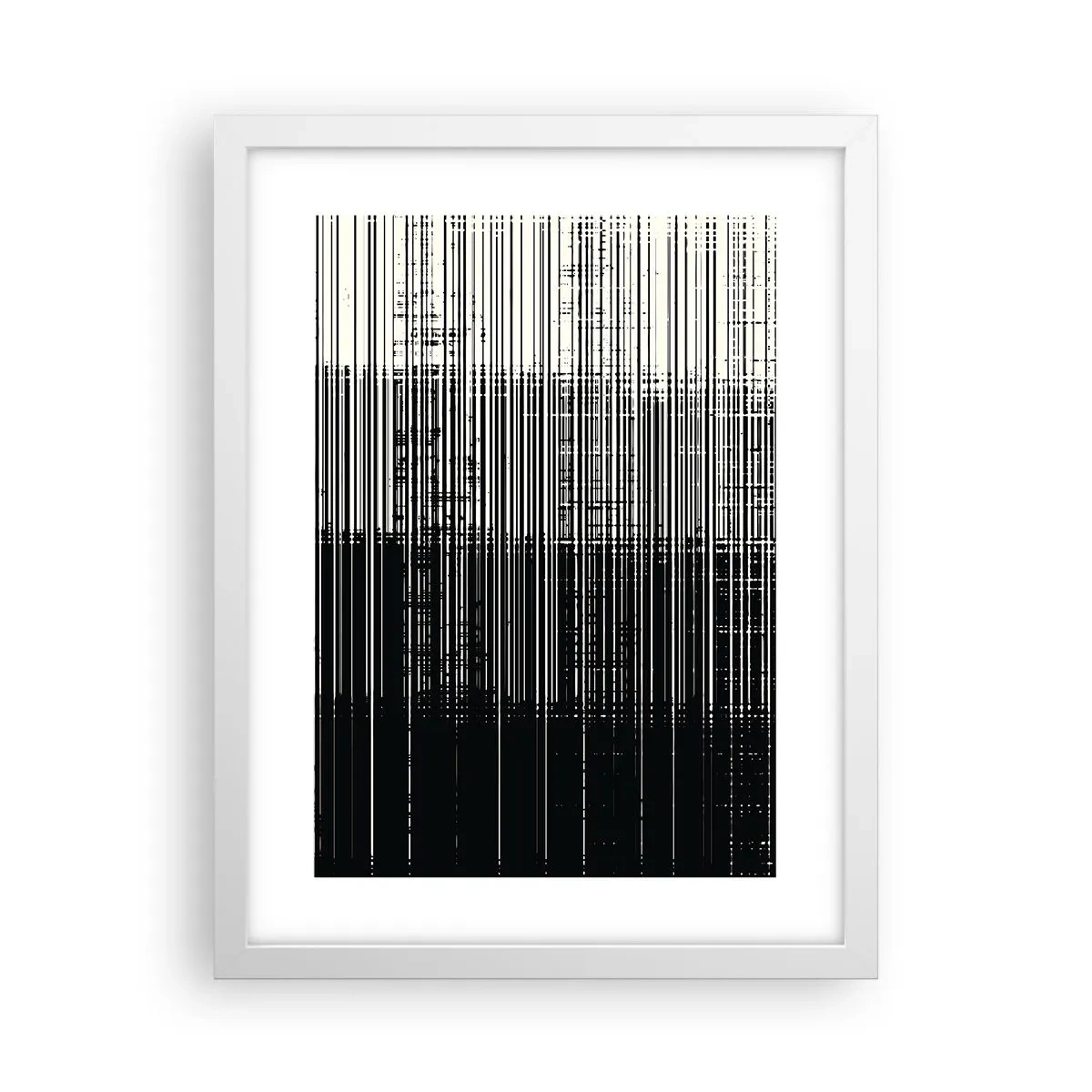 Affisch i vit ram - Vågor och vibrationer - 30x40 cm