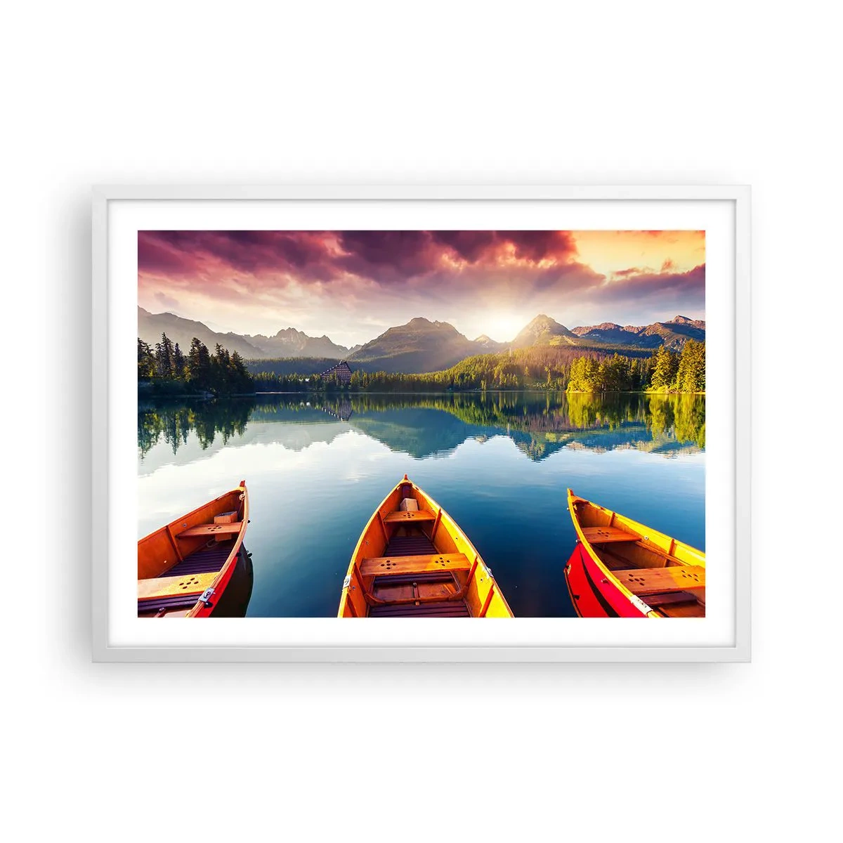 Affisch i vit ram - Ingenting mot naturen - 70x50 cm